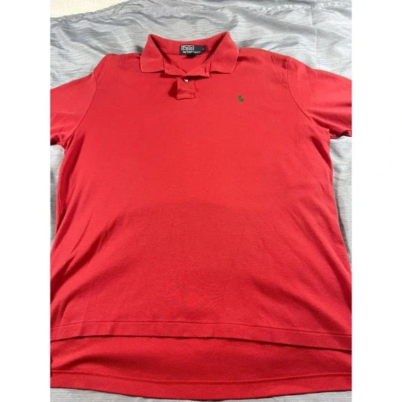 Ralph Lauren polo short Sleeve Pinkish/Red Large Men's - Picture 2 of 7